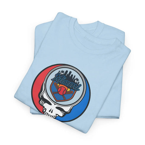 Grateful Dead - Miami Marlins Classic Stealie T Shirt - MLB - StealieShop